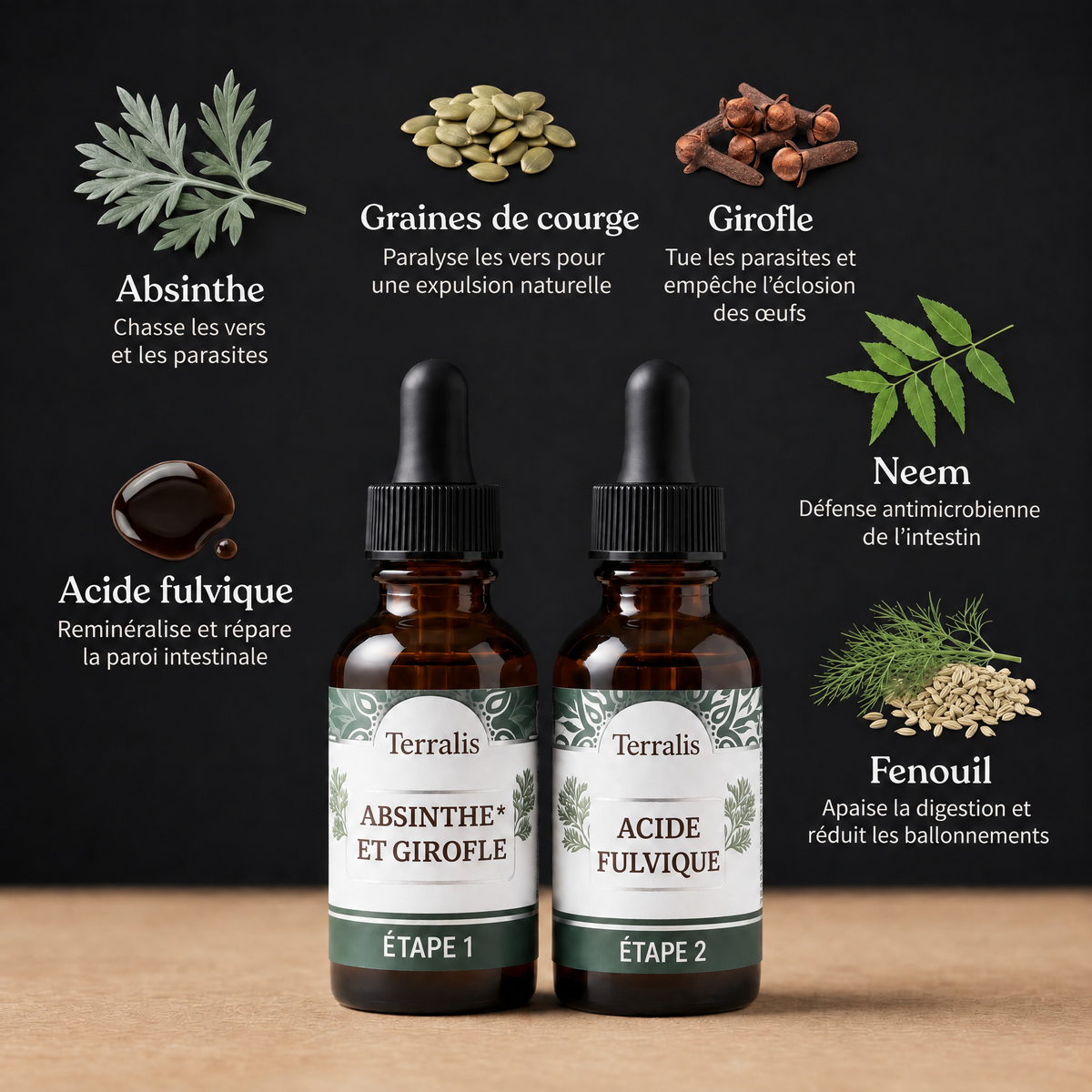 Kit détox intestinal en 2 étapes Evicta - 5480EVC-MU