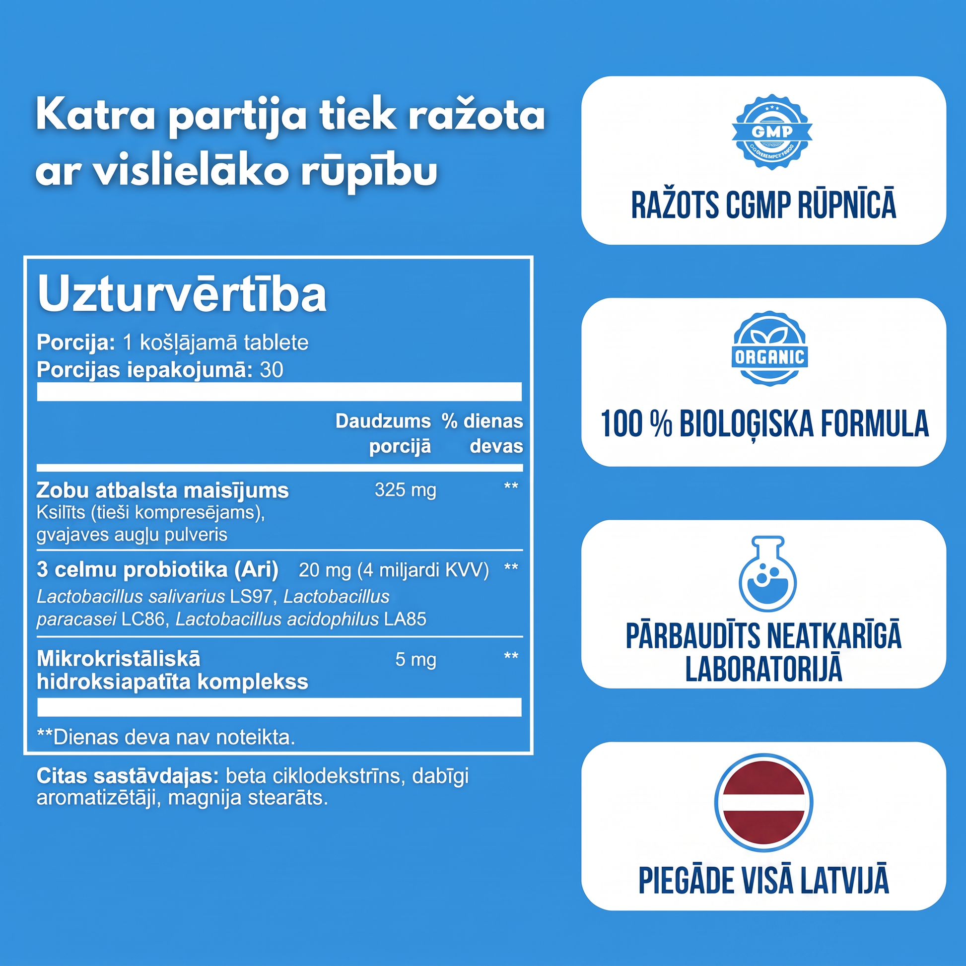 Emaline uzturvērtība un kvalitātes emblēmas