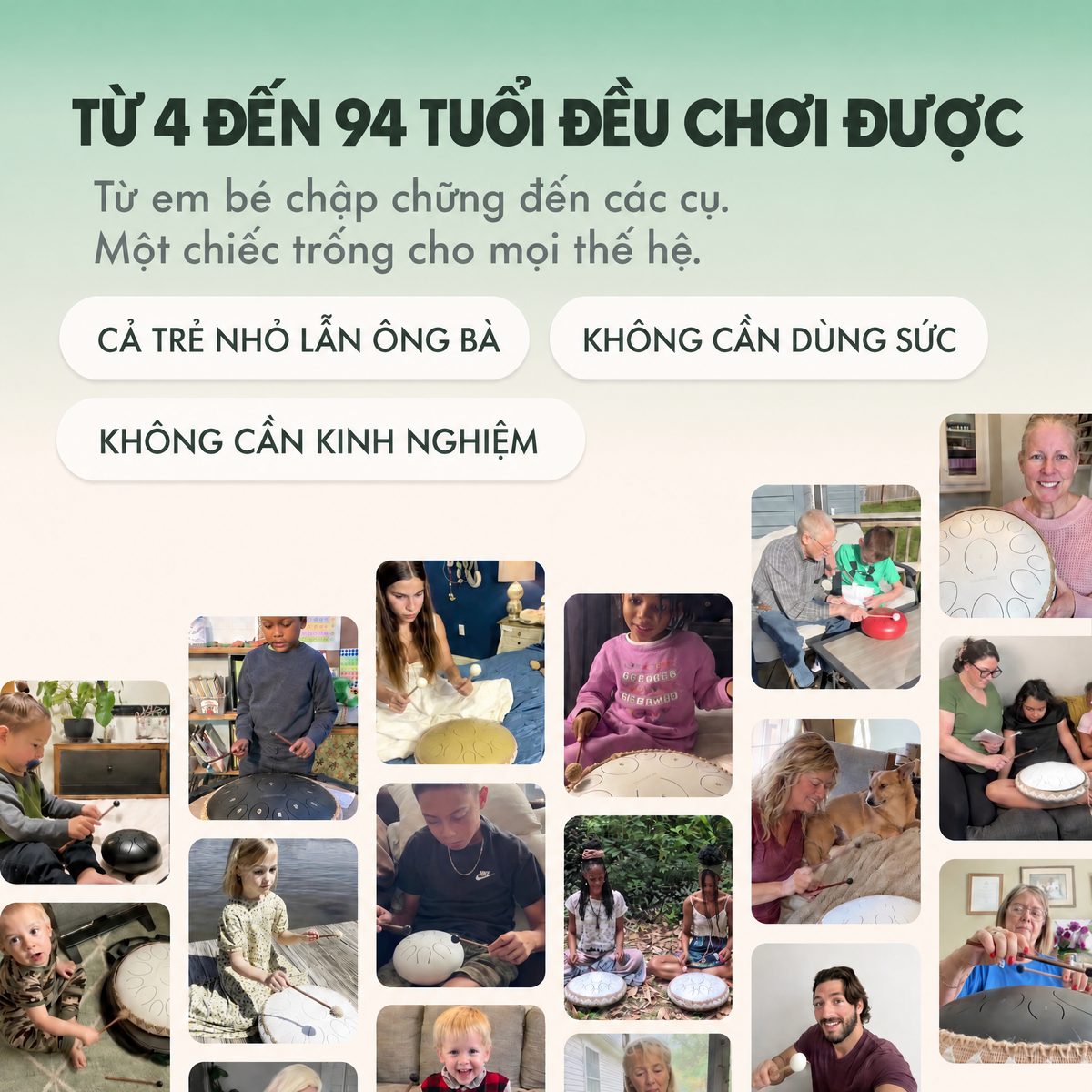 Trống lưỡi thép thư giãn Serenote - 1199SRN-VN