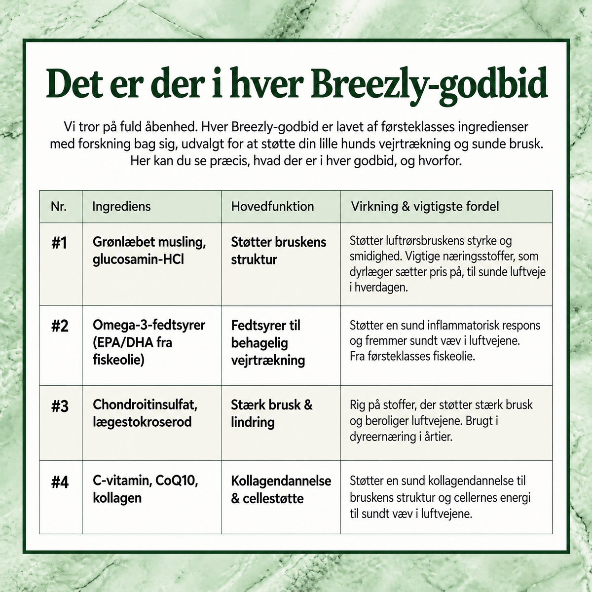 Luftvejsgodbidder til hunde Breezly - BRZ-DK