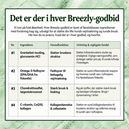 Luftvejsgodbidder til hunde Breezly - BRZ-DK