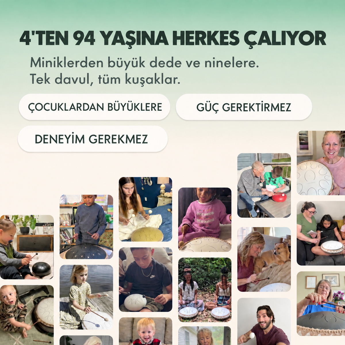 Rahatlatıcı dil davulu Serenote - 3130SRN-TR