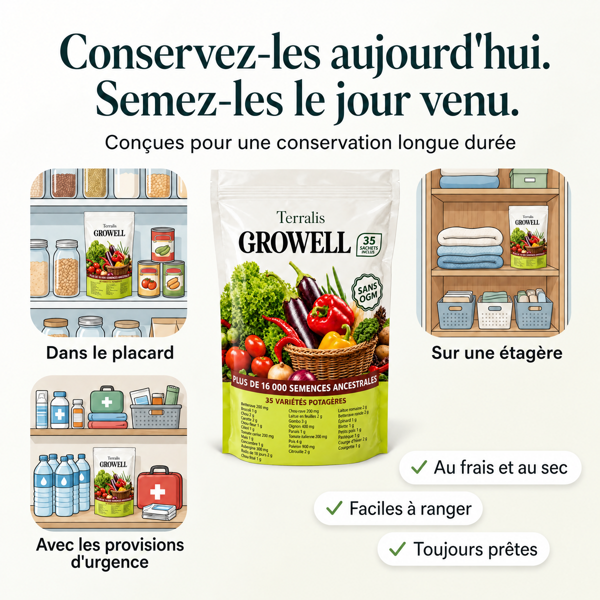 Réserve de semences Growell - GRW-LU