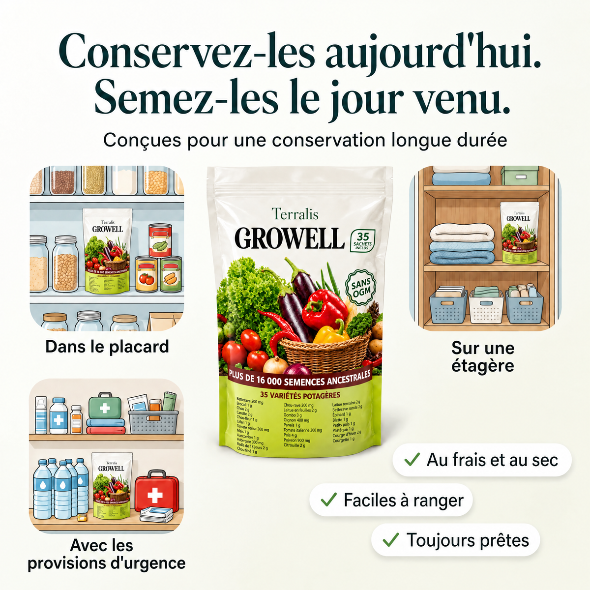 Réserve de semences Growell - GRW-MU