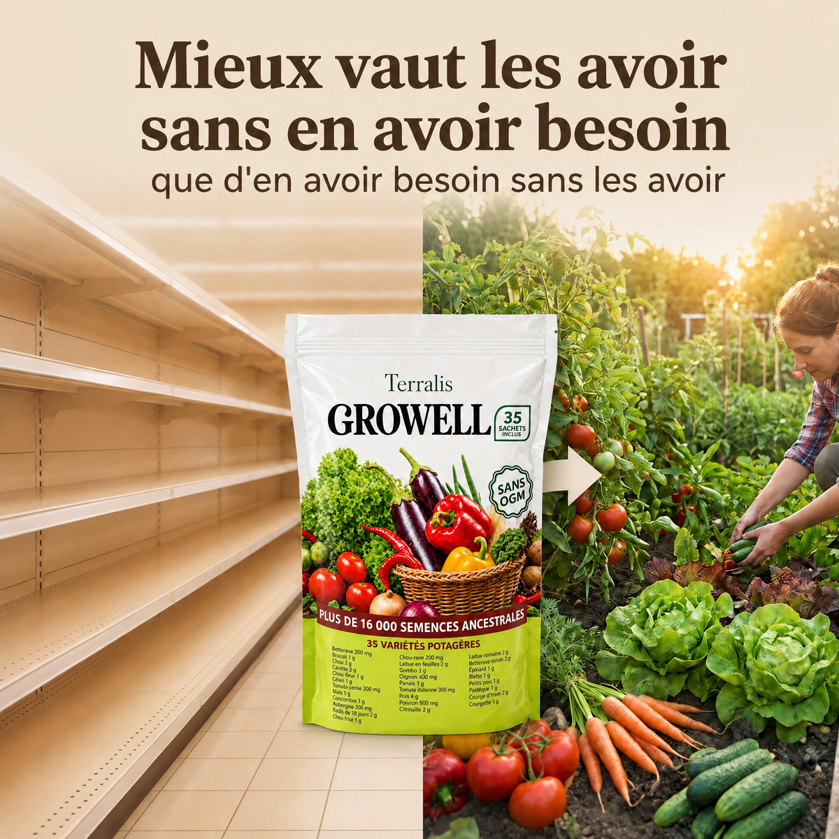 Réserve de semences Growell - GRW-LU