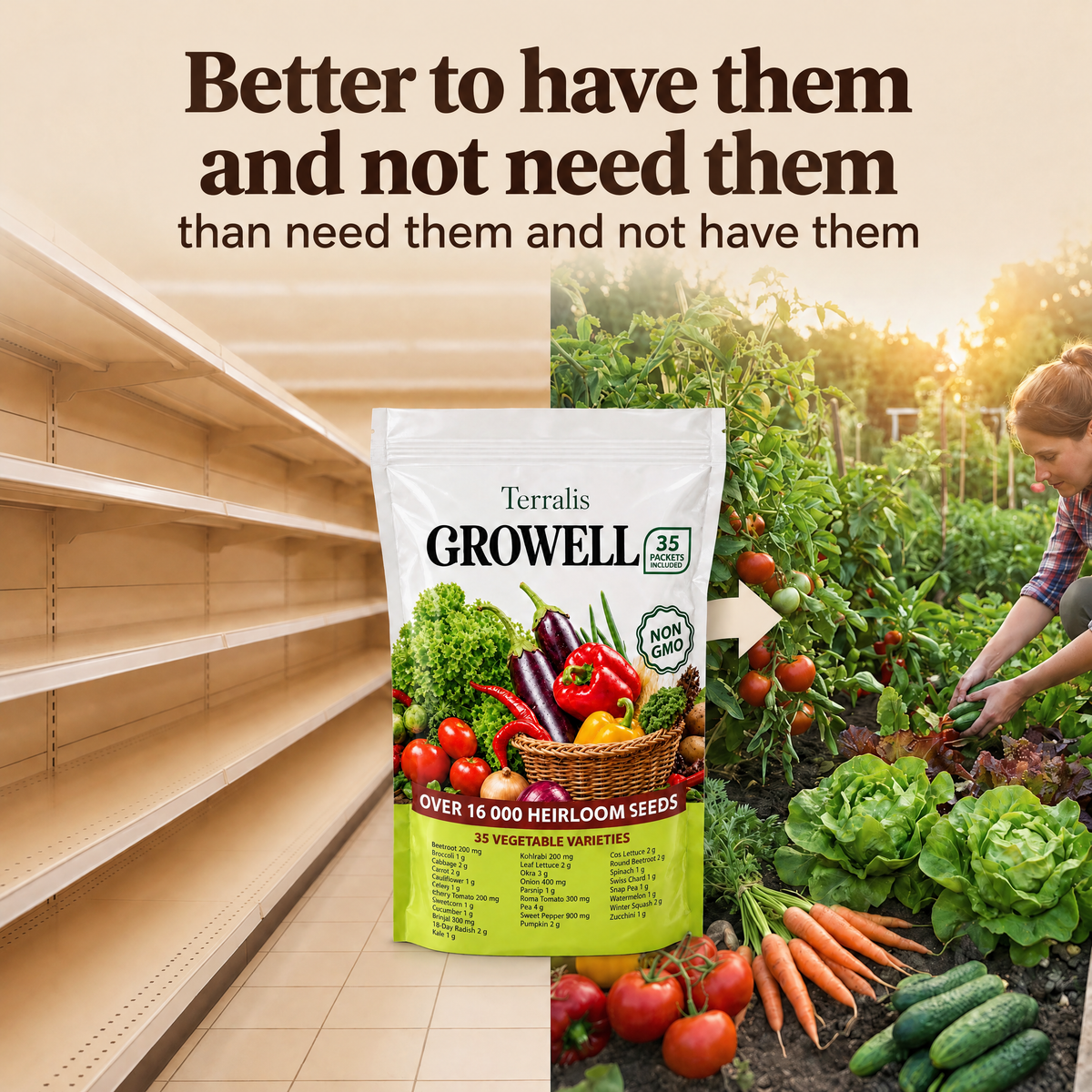 Seed stockpile Growell - GRW-ZA