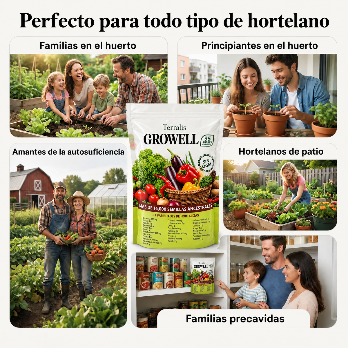 Reserva de semillas Growell - GRW-PE