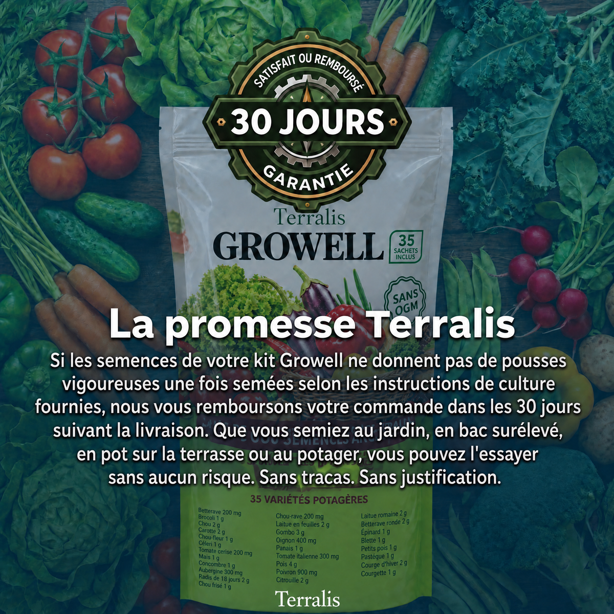 Réserve de semences Growell - GRW-LU