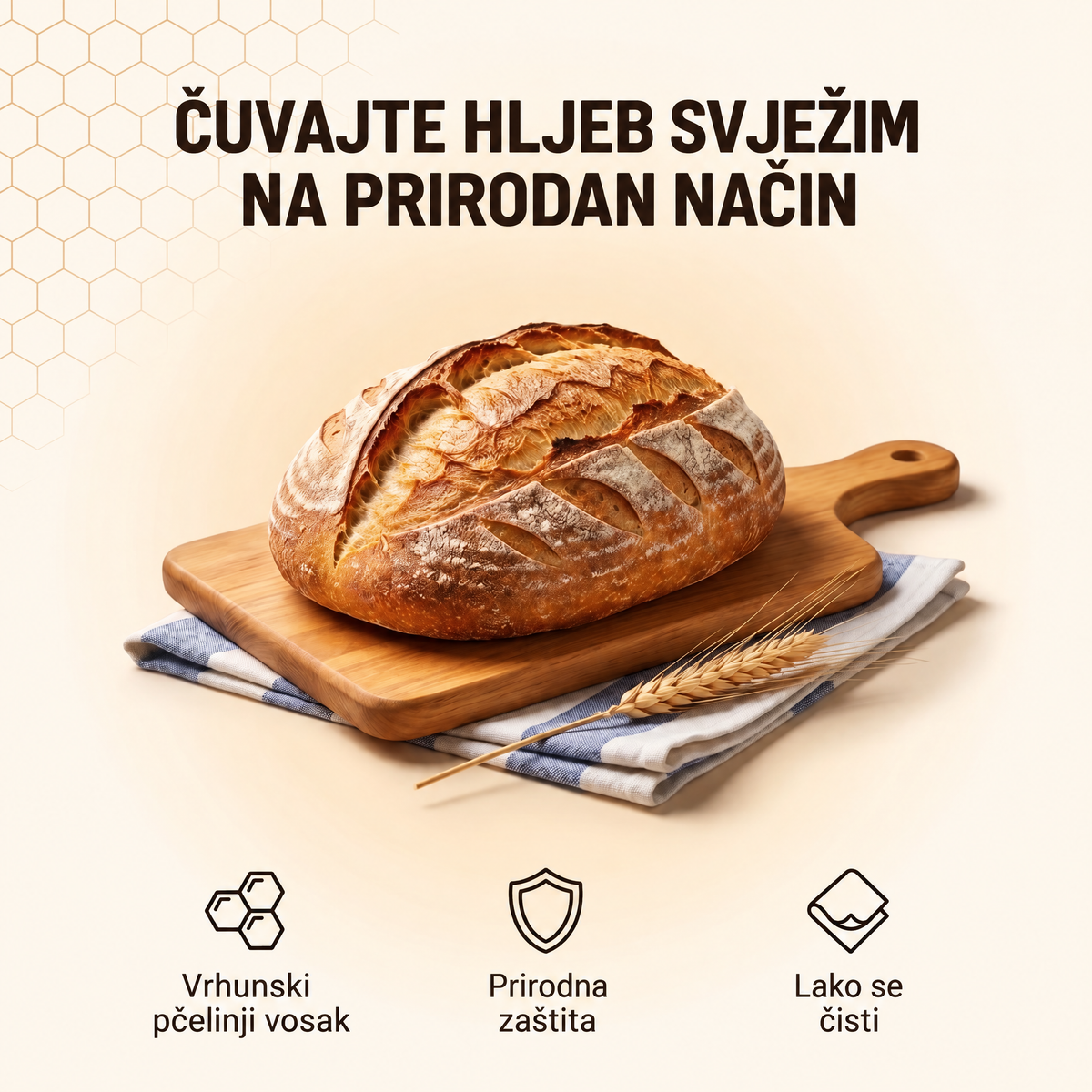 Vrećica za hljeb Waxora - WAX-BA