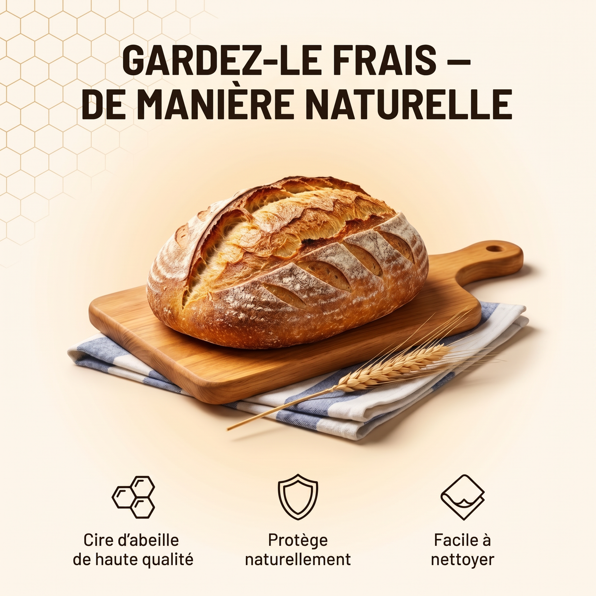 Waxora - gardez votre pain frais naturellement